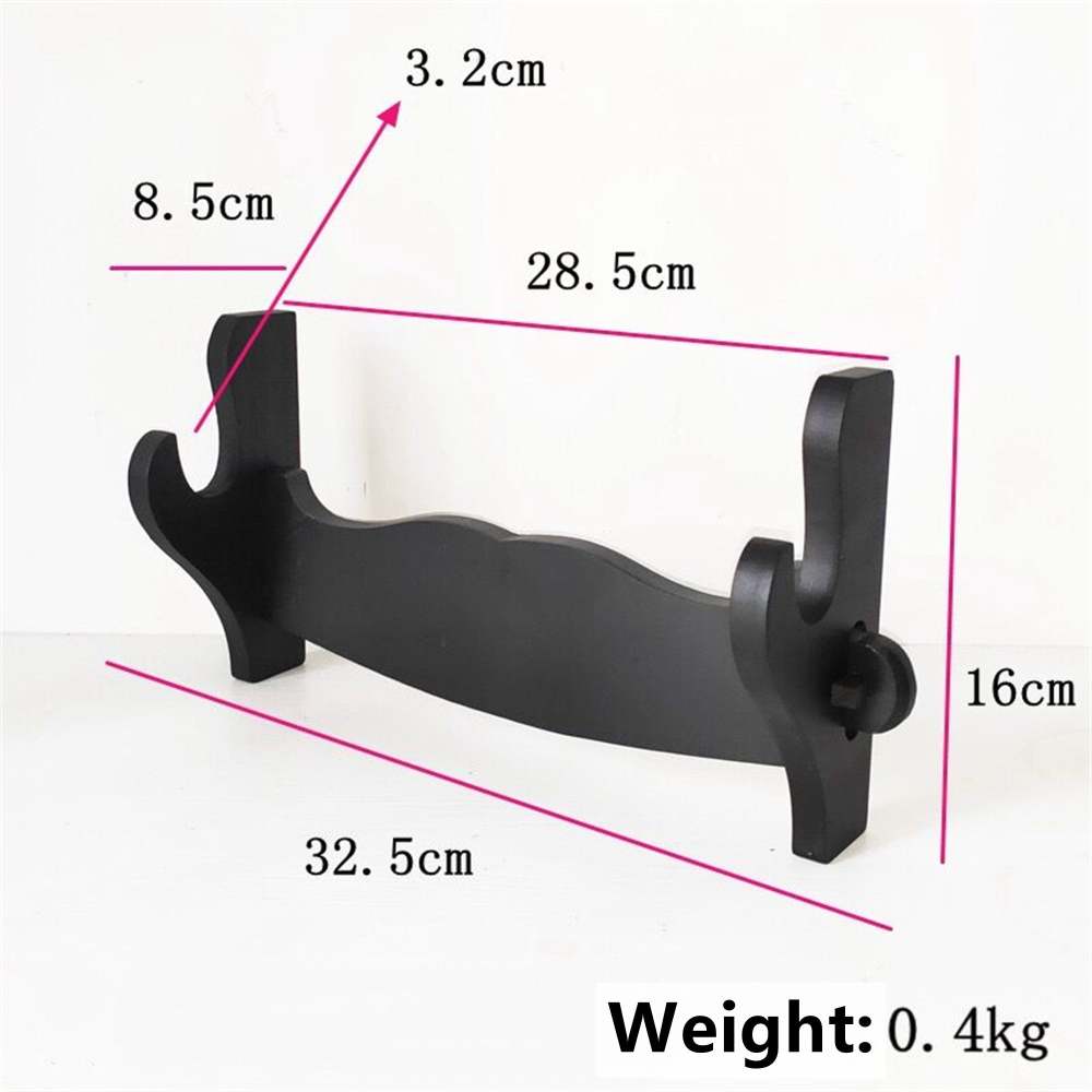 Handmade Black Wooden Sword Katana Display Stand Mount Wall Hangings Single layer/Double layer/Three layers
