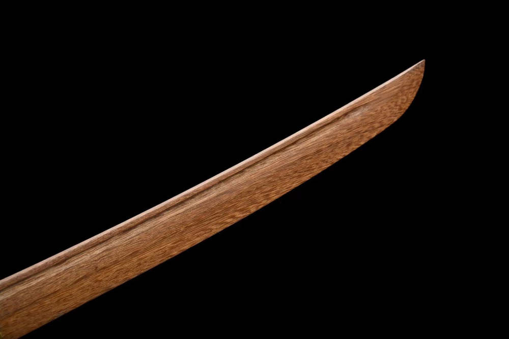 Orange Wooden Tanto Sword,Japanese Samurai Wooden Sword,Handmade wooden sword