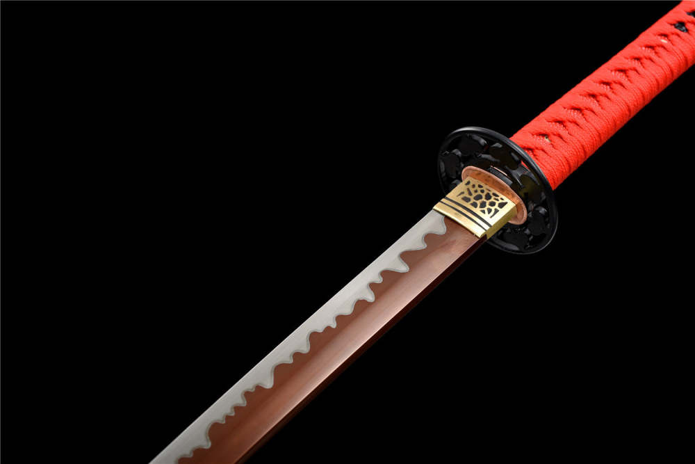 Red bladed katana