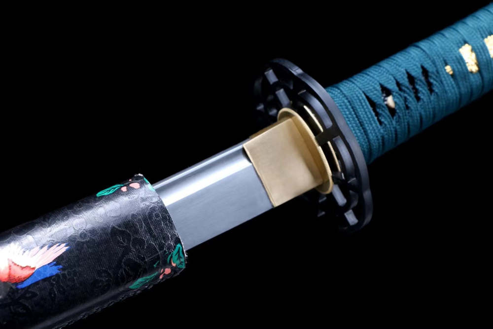 Flowers Katana Set,Katana and Tanto,Japanese Samurai Sword,Real Katana,Handmade sword,High manganese steel