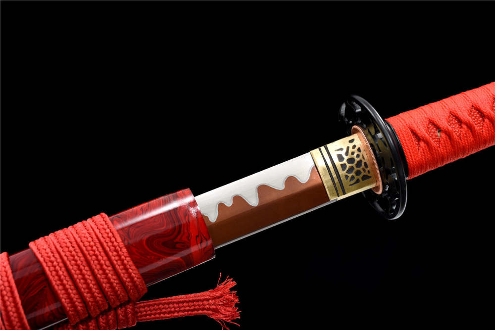 Red bladed katana