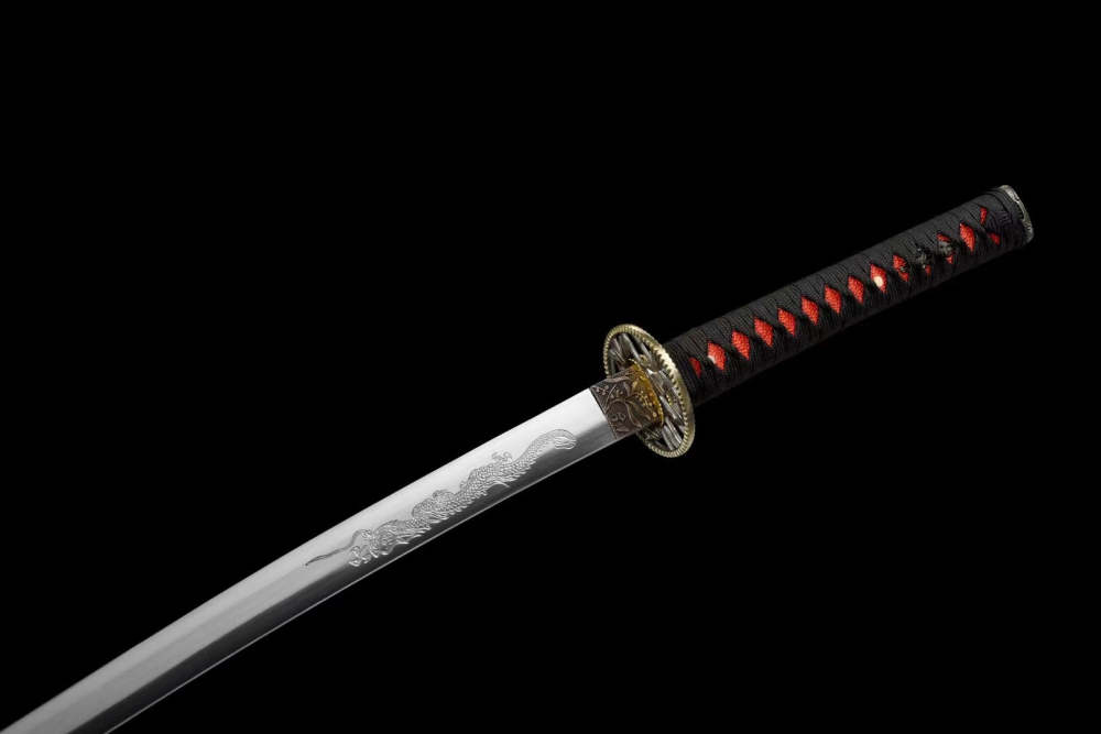 Floating Dragon Katana Set, Katana and Tanto Sword,Japanese Samurai Sword,Real Katana,Handmade sword, High manganese steel