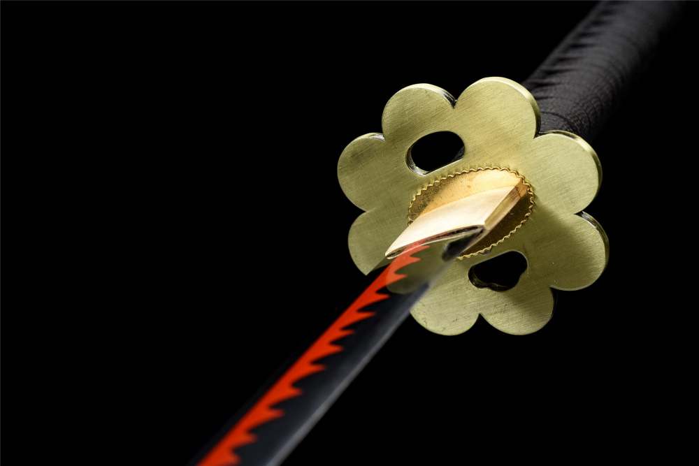 Anime Katana Sword Set,One Piece Roronoa Zoro,Real Handmade Japanese Samurai Sword