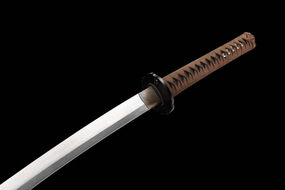 Damascus Steel Handmade Rosewood Sheath Katana Sword Real Japanese Samurai Sword Full Tang