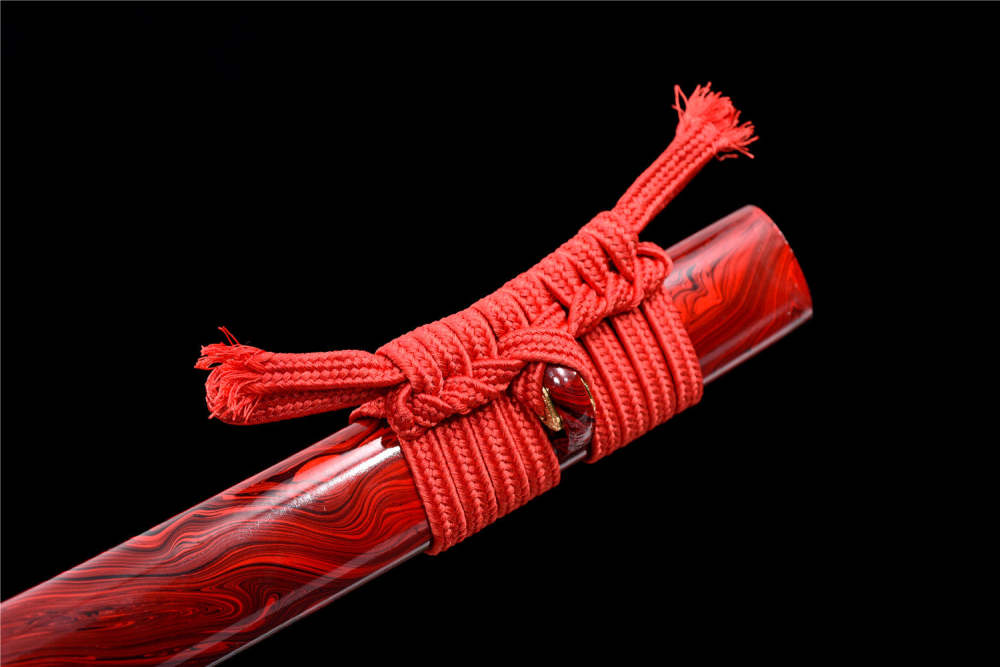 Red bladed katana
