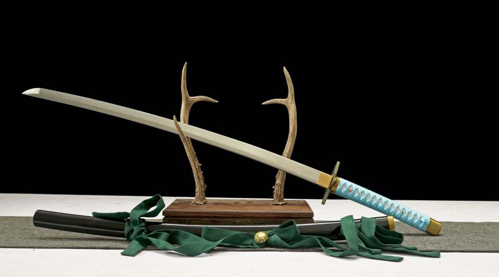 Anime Katana Sword,Japanese Samurai Sword Real Handmade Anime Katana 1060 Carbon Steel Full Tang