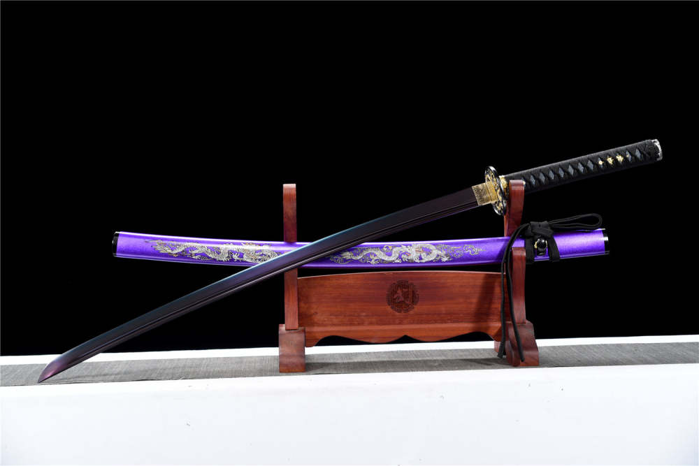 Handmade Katana Sword-Purple Glory Real Japanese Samurai Sword High-carbon steel Full Tang