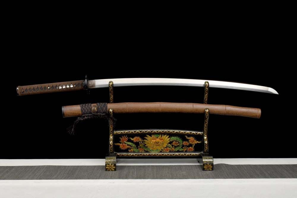Damascus Steel Handmade Rosewood Sheath Katana Sword Real Japanese Samurai Sword Full Tang