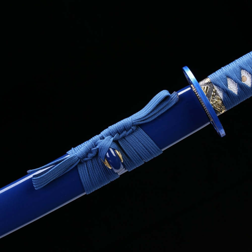 Carved Flower Blade Katana,Japanese Samurai Sword,Real Katana,Handmade sword,1060 high carbon steel