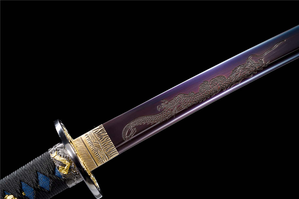 Handmade Katana Sword-Purple Glory Real Japanese Samurai Sword High-carbon steel Full Tang