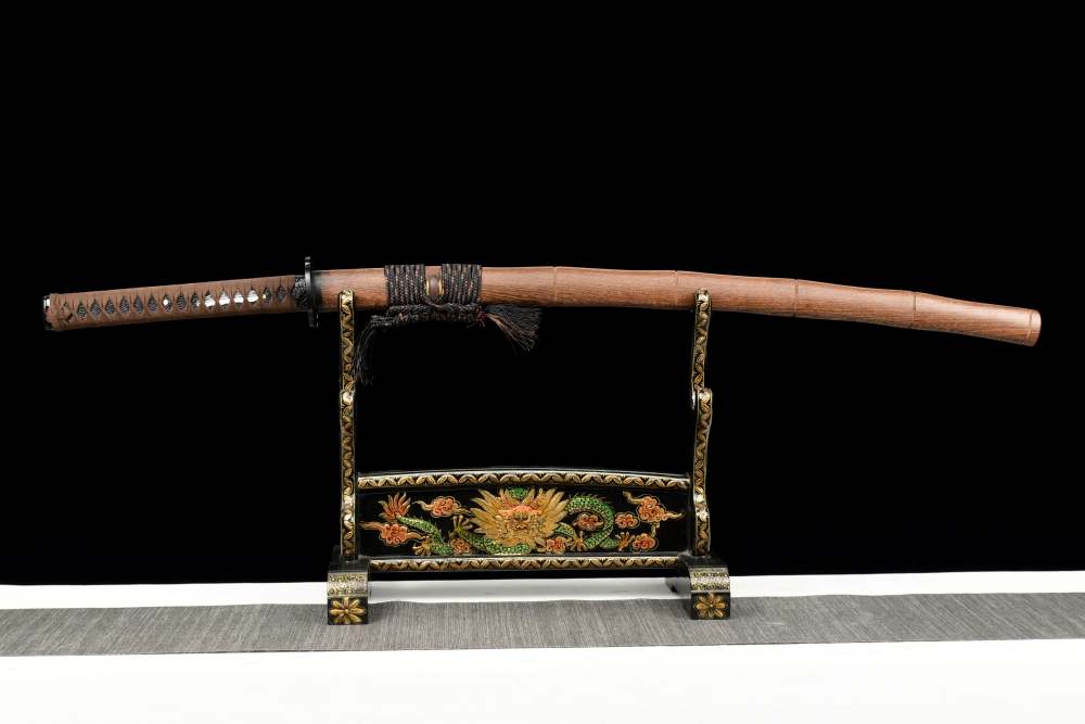 Damascus Steel Handmade Rosewood Sheath Katana Sword Real Japanese Samurai Sword Full Tang