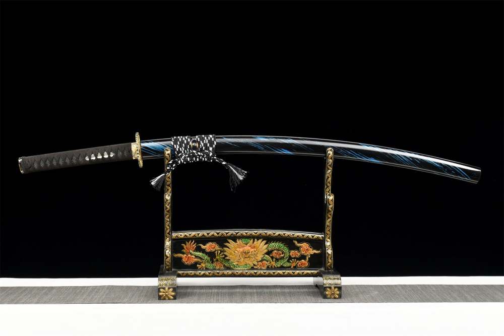 Reincarnation Taich Katana,Japanese Samurai Sword,Real Handmade Taich Sword,High Manganese Steel Blade,Full Tang