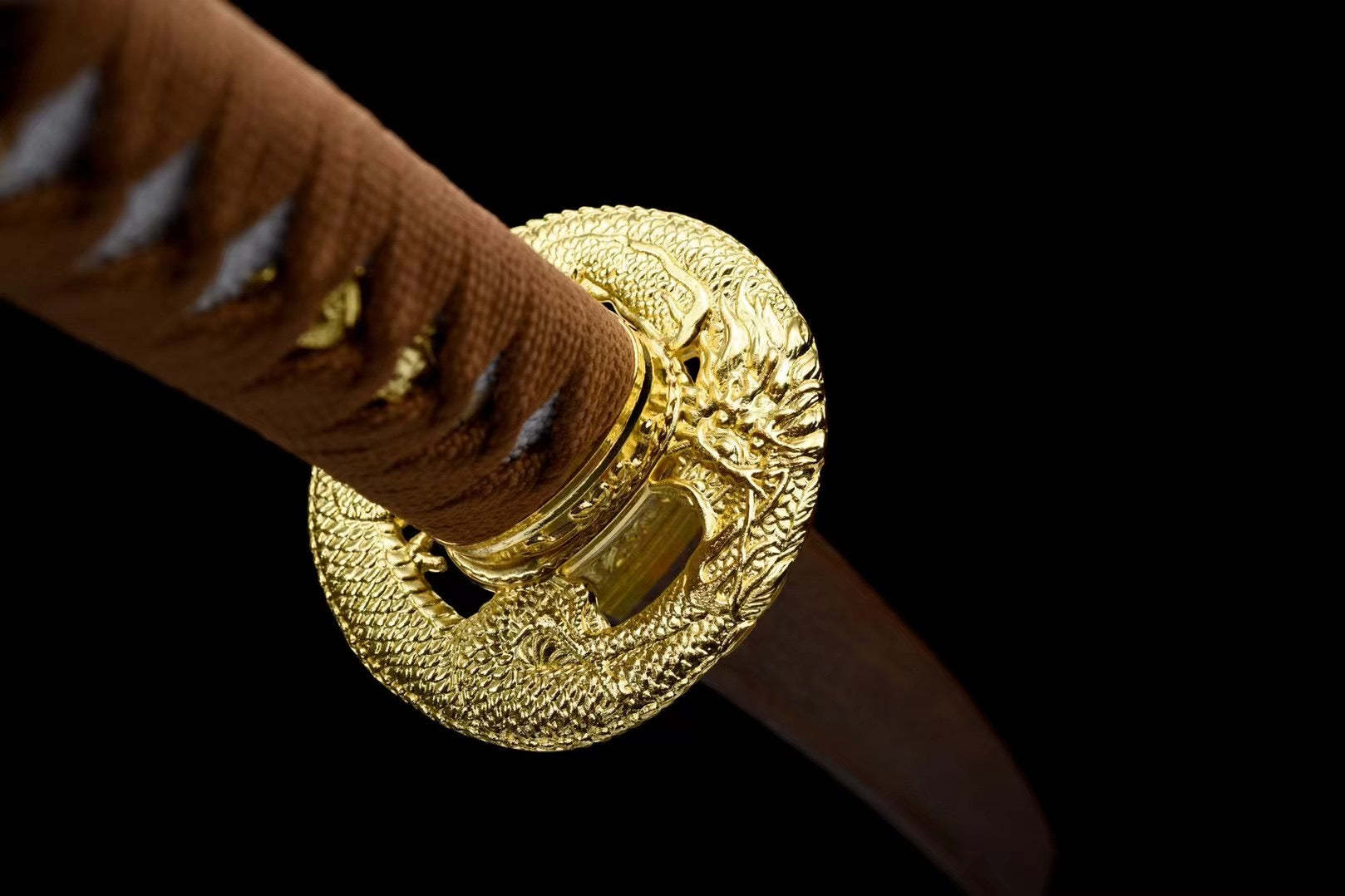 Orange Wooden Tanto Sword,Japanese Samurai Wooden Sword,Handmade wooden sword