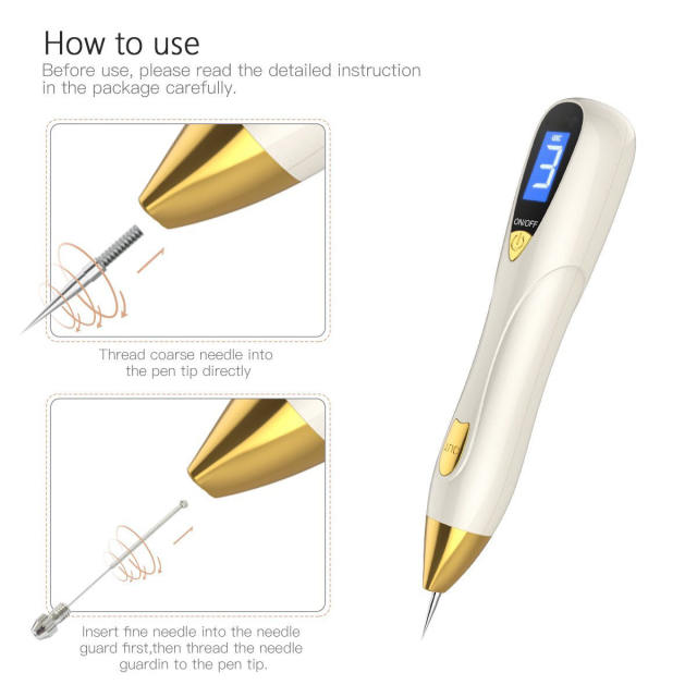 AleoBeauty Portable Laser Mole Freckle Plasma Removal Pen - Skin Tag Removal Machine -Tatto Remover Device