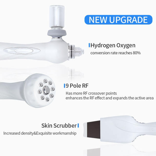 6 In 1 Hydro Dermabrasion Water Oxygen Jet Skin Cleaning Hydra Facial Water Peeling Microdermabrasion Device