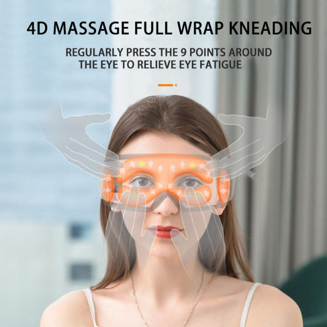 4D Smart Airbag Vibration Eye Care Massager Bluetooth Heating Music Relieves Fatigue And Dark Circles