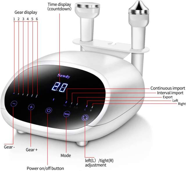 Radio Frequency Skin Tightening Facial Machine, Professional Home RF Anti Aging Device, for Face and Body