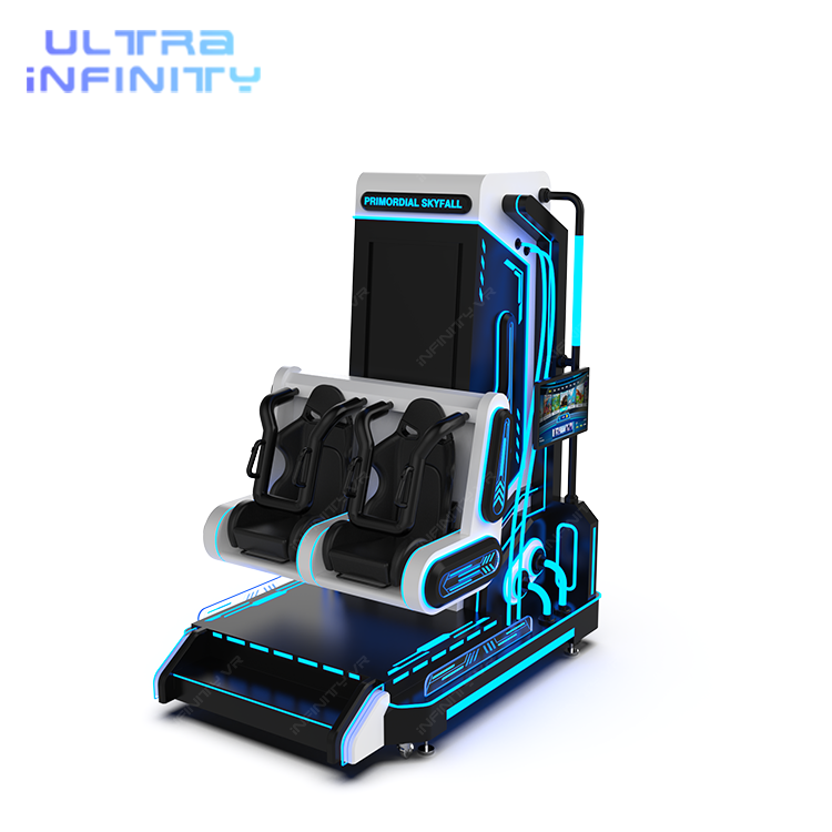 2 players VR Drop Tower Thrilling Jumping Rides