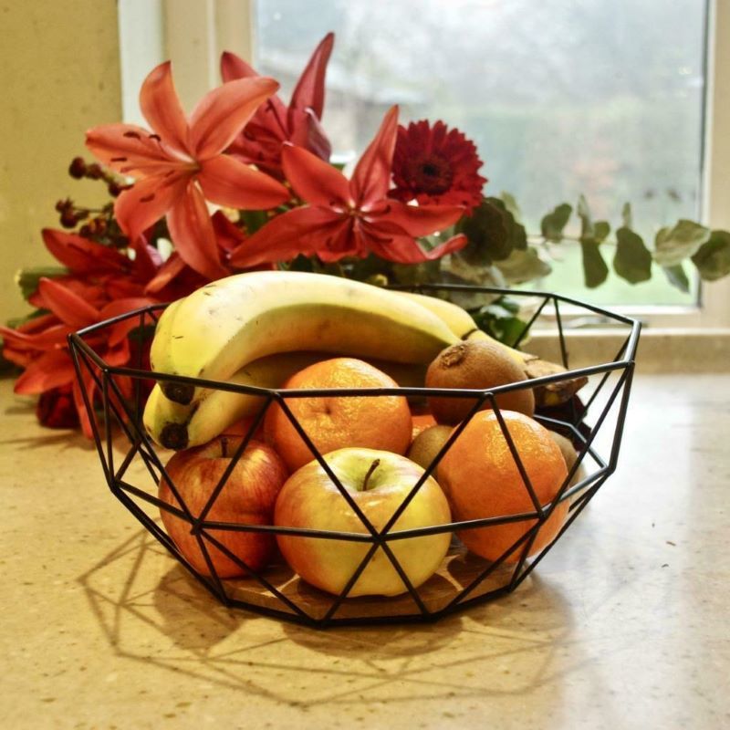 2022 Wholesale Custom Woven Food Fruit Metal Storage Basket