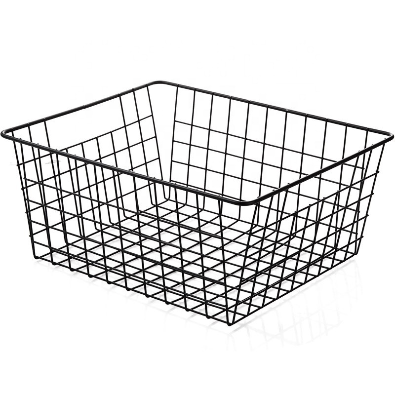 High Quality Home Decoration Home Use Metal Wire Storage Holder Basket