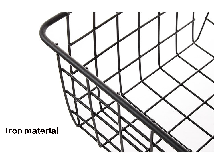 High Quality Home Decoration Home Use Metal Wire Storage Holder Basket