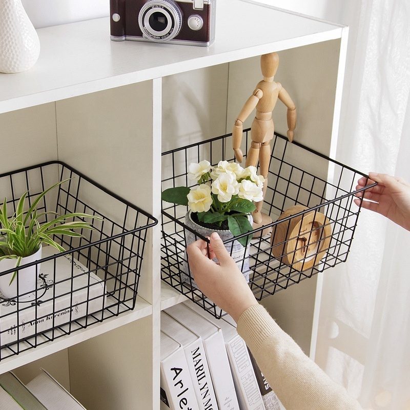 High Quality Home Decoration Home Use Metal Wire Storage Holder Basket