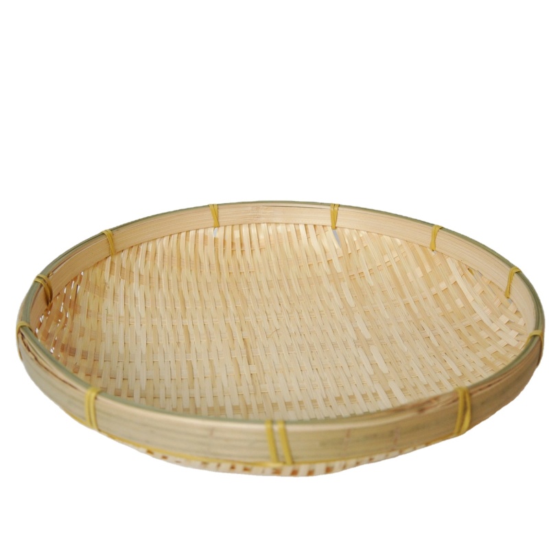 Wholesale Large Cane Wood Handmade Round Woven Bamboo Small Rattan Basket new product craft rattan basket with handles