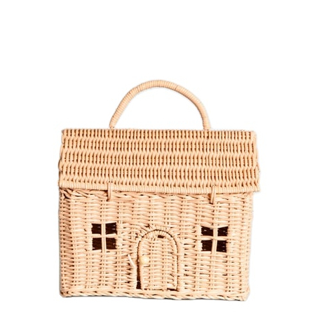 Children toys rattan bags for kids wicker braided eco friendly house bag OEM accepted negotiable MOQ