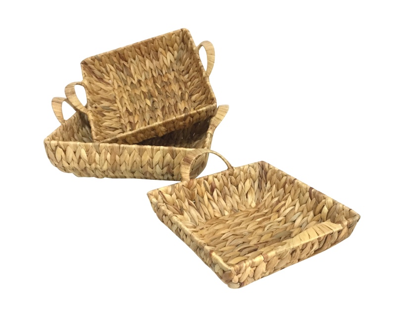 The Cheapest Price In The Market Hyacinth Tray Basket Is Made From Famous Craft Villages In Vietnam