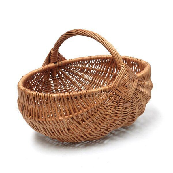 Dark Brown Classy Bamboo Rattan Basket Manufacturer And Exporter Customized Design Wooden Rattan Fruit Storage Basket Supplier