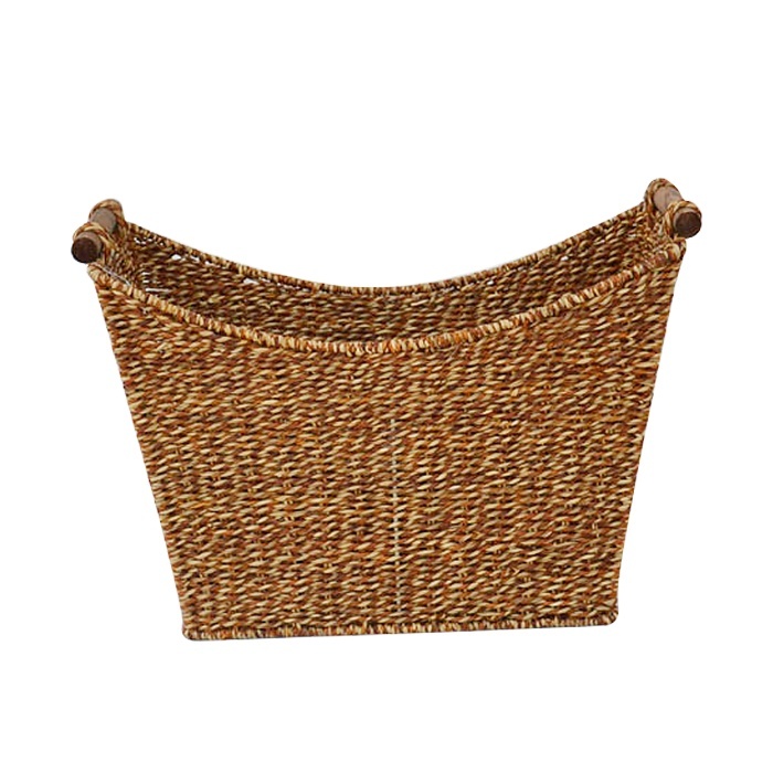 Simple wind trend single shoulder women's bag Korean fashion fashionable flax woven bag