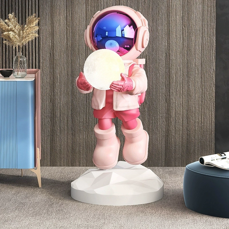 Hot Sale Resin Sculptures Astronaut Floor Bedside Lamp Home Decoration Astronaut Crafts Abstract Ornaments