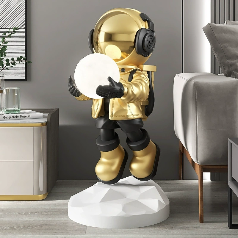 Hot Sale Resin Sculptures Astronaut Floor Bedside Lamp Home Decoration Astronaut Crafts Abstract Ornaments