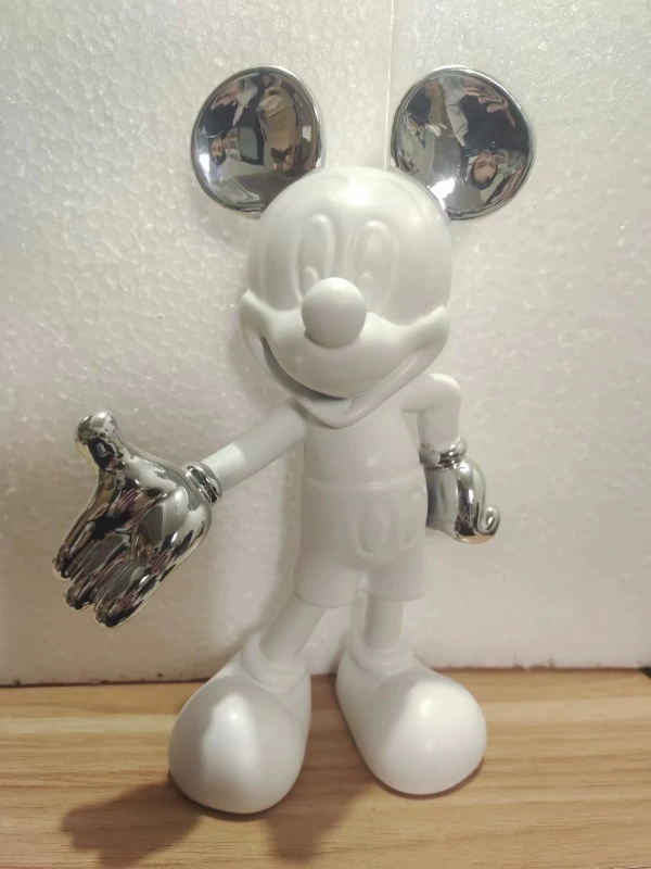 Indoor decor life size Animal Mickey Resin Sculpture Fiberglass Cartoon Mouse Figure Statue