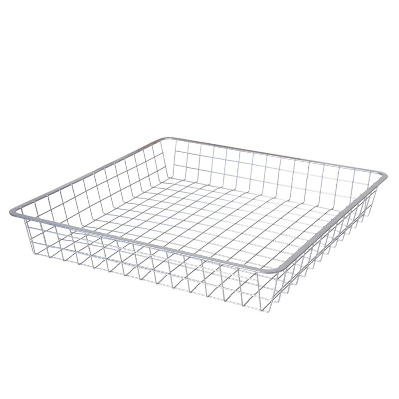 Large size Stackable Storage basket Metal Wire Basket for home storage closet organizer