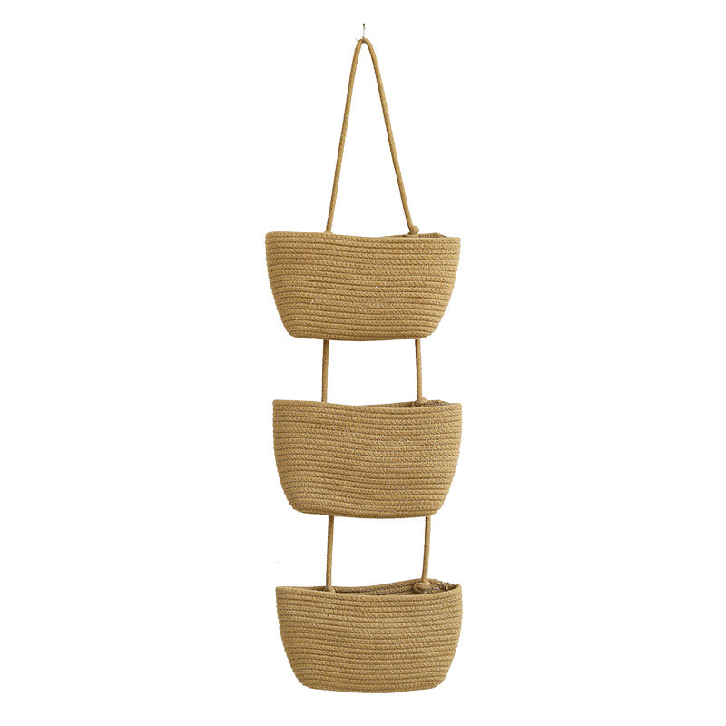 New Style Woven Baskets High Capacity Handwoven Basket for Home Storage