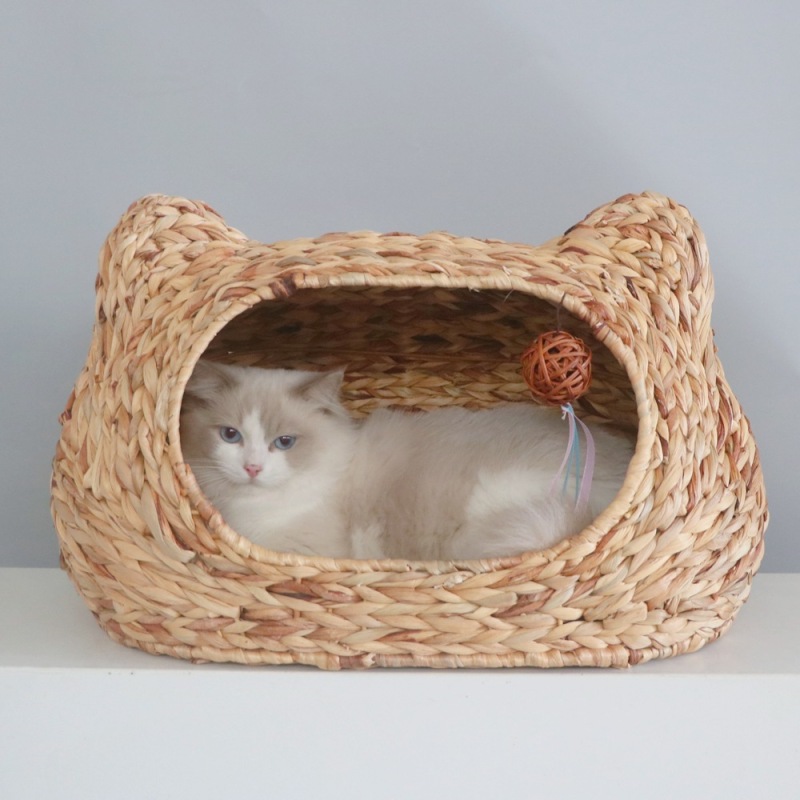 Hand-Woven Cat Litter All Seasons Summer Cat House Removable Dog Kennel Cat Pet Supplies