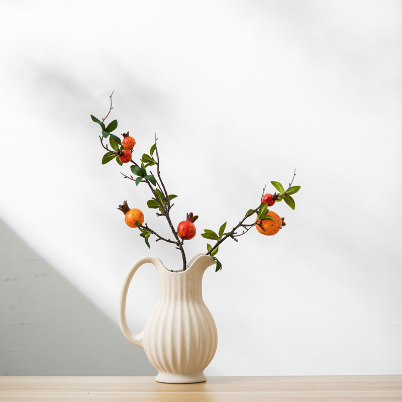 Nordic Minimalism Style Decor White Ceramic Vase set for Modern Home Decor Dried Flower Vase