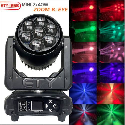ETY-156B MINI 7X40W ZOOM wash