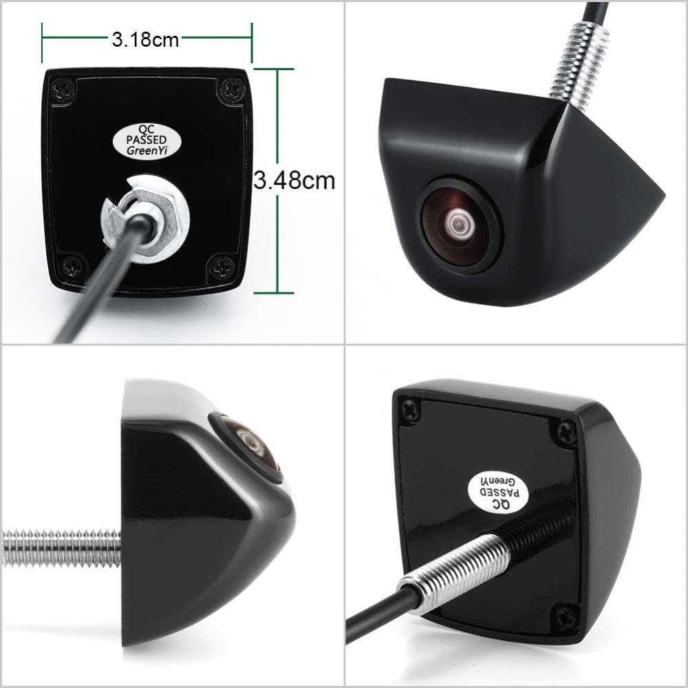 Car Backup Camera with Dynamic Trajectory Guide Line, GreenYi HD 960x720 Rear View Camera Waterproof Night Vision 155 Degree Wide View