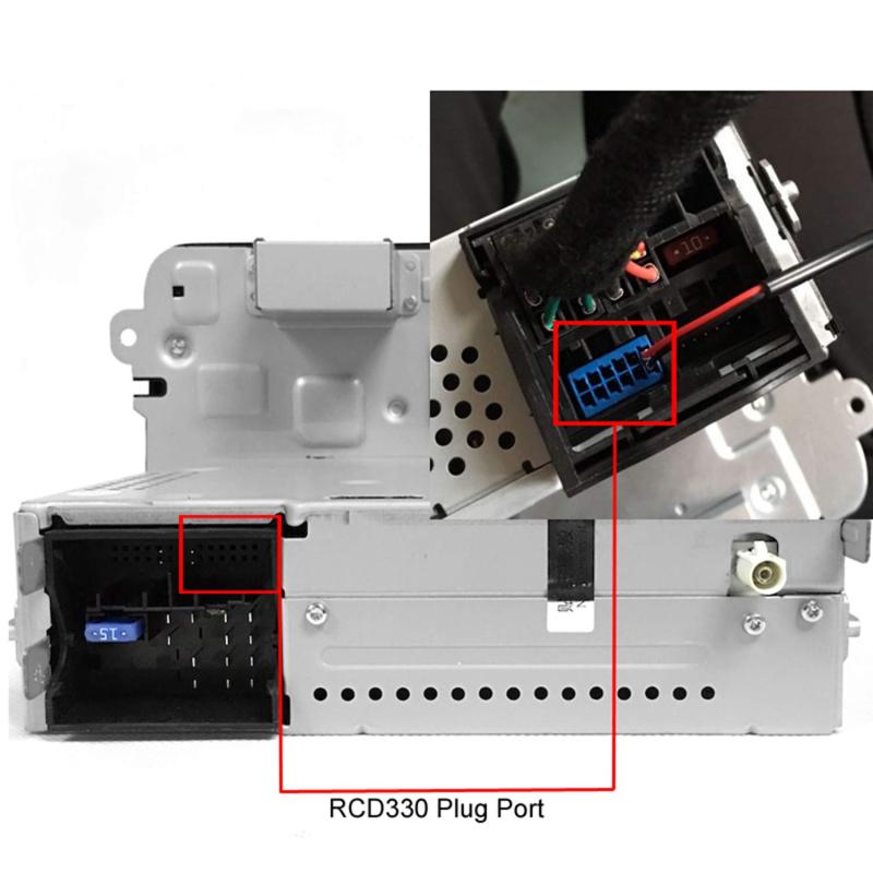 Car Rear View Camera Power Delay Timer Relay Filter Rectifier RCD330 PQ MIB RCA Conversion Adapter for VW BMW Benz Audi GreenYi