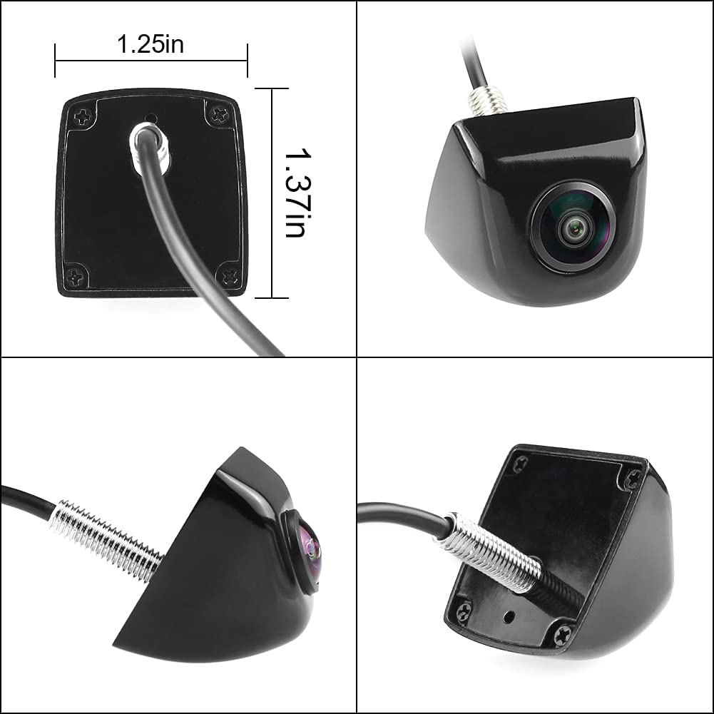 Car Camera Dash Cam Front And Rear Generic AHD 1080P Backup Camera With 4 Pin Connector For Portable Car Stereo 2.5mm Jack AV In Port Dash Cam Rear Camera Cable 23 Ft