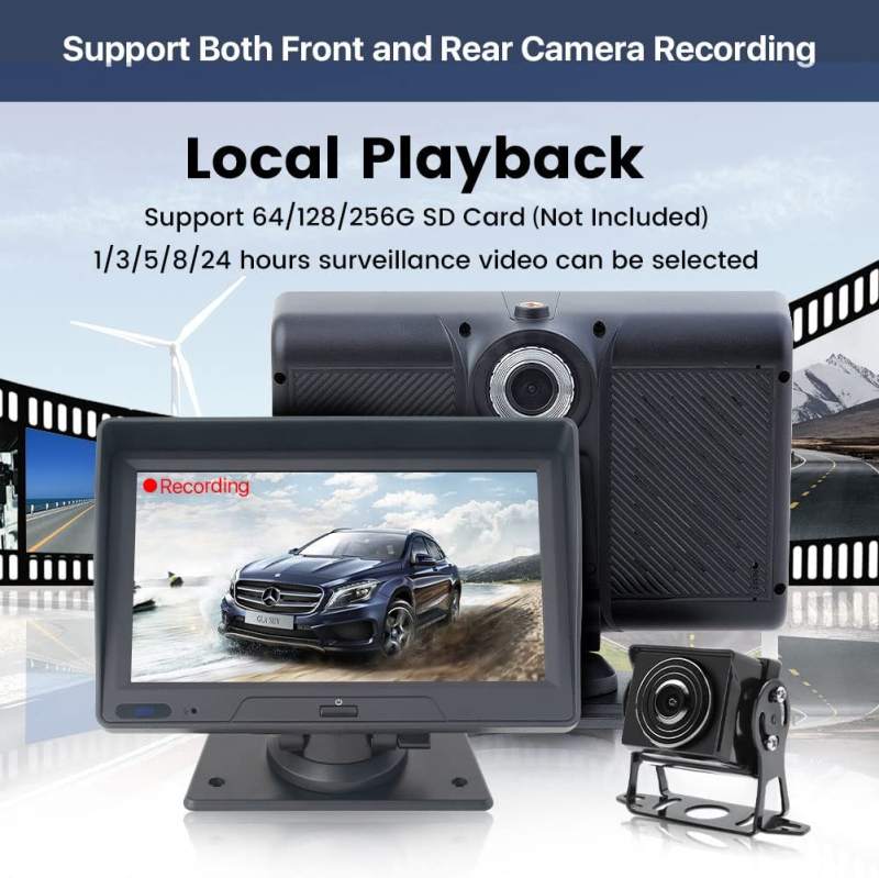 7 Inch Full HD Capacitive Touchscreen Car Stereo with Apple Carplay and Android Auto, Multimedia Player with Bluetooth, Mirror Link, Google, and Siri Assistant, Dash or Windshield Mounted