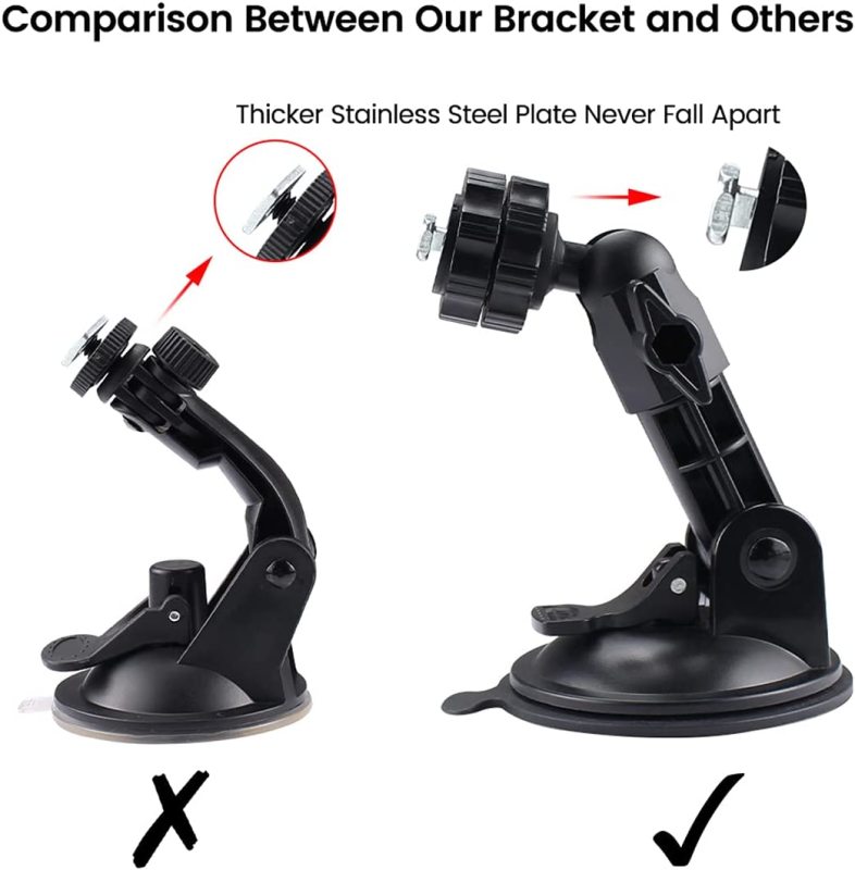 Vehicle Windshield Suction Cup Bracket for 7Inch 9 Inch Display Monitor, GreenYi Super Powerful Mount Holder for Most Sizes of Monitors in Backup Monitoring System