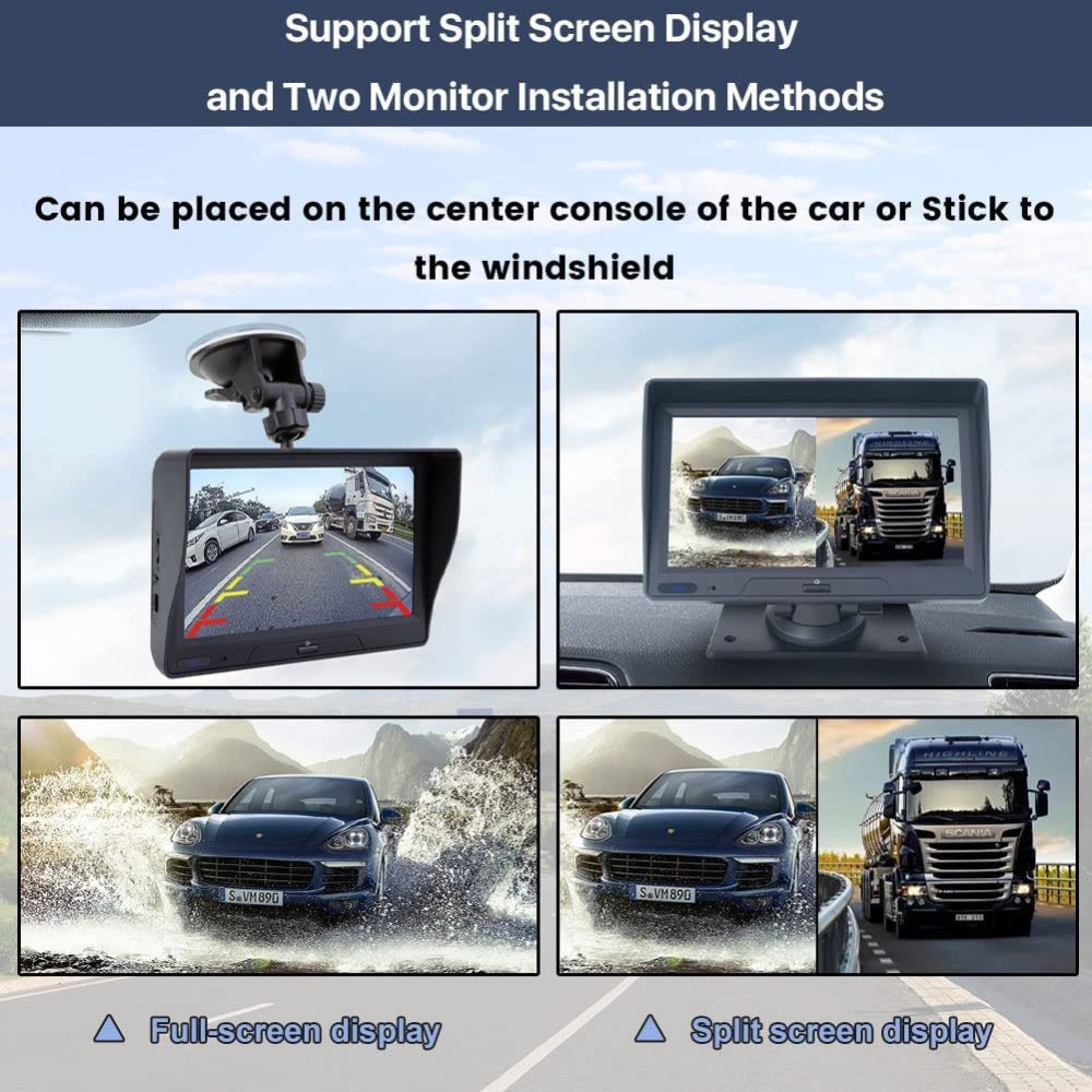 7 Inch Full HD Capacitive Touchscreen Car Stereo with Apple Carplay and Android Auto, Multimedia Player with Bluetooth, Mirror Link, Google, and Siri Assistant, Dash or Windshield Mounted
