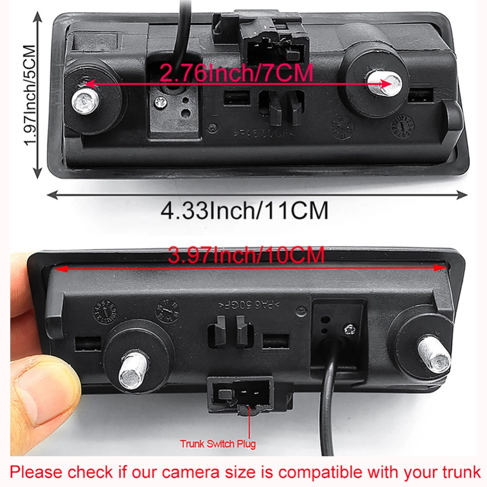 170° HD Backup Camera - Waterproof Rear View For Audi & VW Models