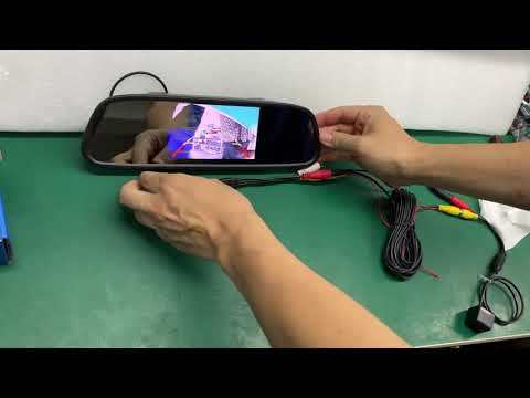 GreenYi 5 inch Car Rearview Mirror with Monitor for 170 Angle Vehicle Rear View Camera HD Sony TFT LCD Parking System