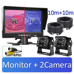 Monitor with TWO camera+(10M+10M) cable