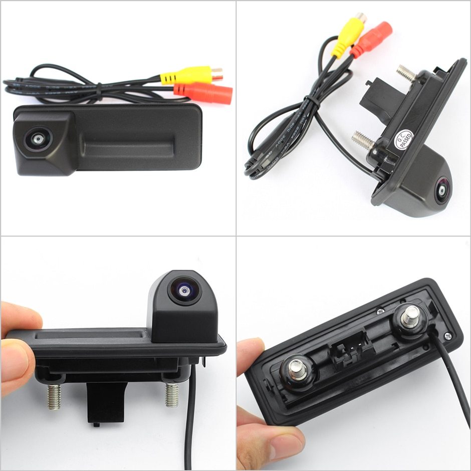 GreenYi 170 Degree 1920x1080P Vehicle Rear View Camera for Skoda Roomster Fabia Octavia Yeti Rapid superb for Audi A1 A4L A3 Car