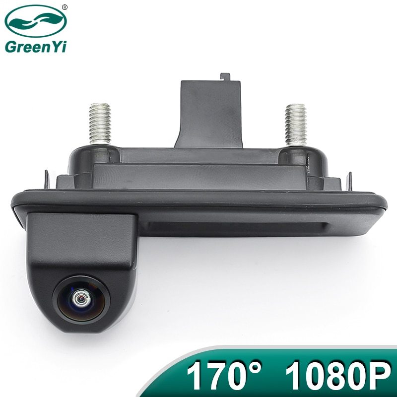 GreenYi 170 Degree 1920x1080P Vehicle Rear View Camera for Skoda Roomster Fabia Octavia Yeti Rapid superb for Audi A1 A4L A3 Car